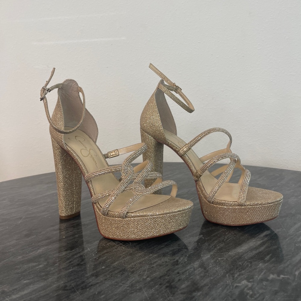 Jessica Simpson Glitter Heels